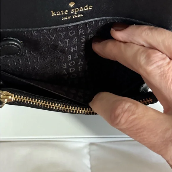 Kate Spade Small Bifold Black Keychain Wallet - Picture 6 of 12